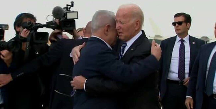 بایدن وارد فلسطین اشغالی شد