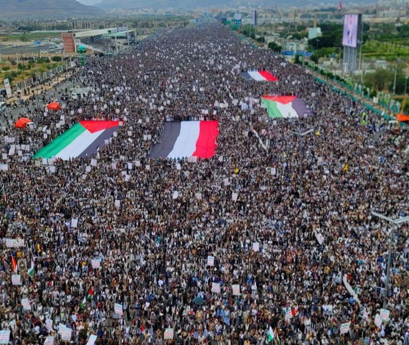 راهپیمایی میلیونی مردم یمن در حمایت از غزه