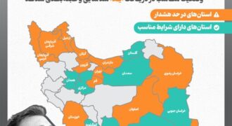 اینفوگرافیک/ وضعیت دریافت «ید» در استان‌های مختلف کشور