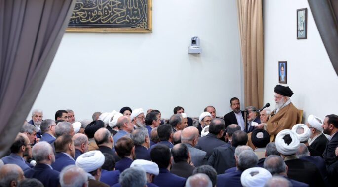 دیدار جمعی از مسئولان ارشد سه قوه به‌مناسبت آغاز سال جدید با رهبر انقلاب